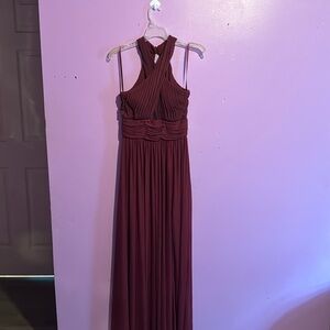 Floor Length Dress with leg slit (Worn once for prom) size 3